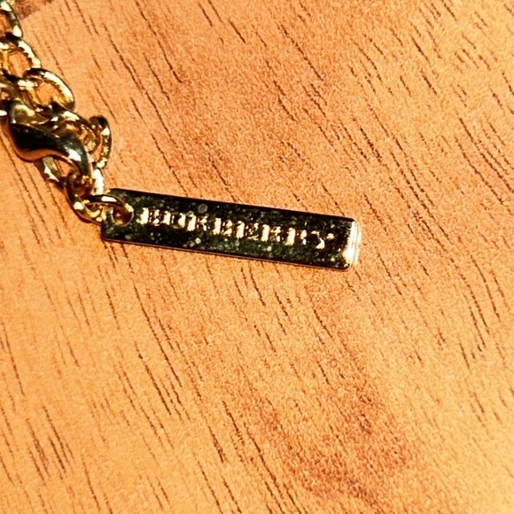 Authentic Burberry Gold and Silver Teddy Bear Airplane ✈️ Necklace - Picture 10 of 14